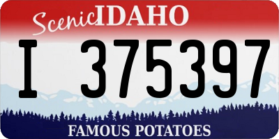 ID license plate I375397