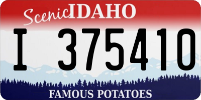 ID license plate I375410