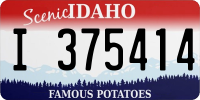ID license plate I375414