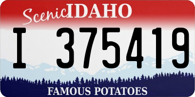 ID license plate I375419