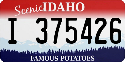 ID license plate I375426