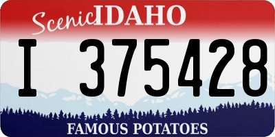 ID license plate I375428