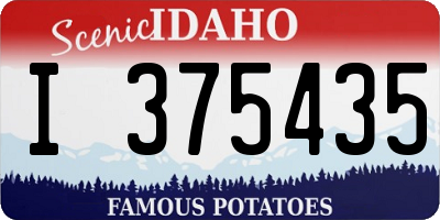 ID license plate I375435