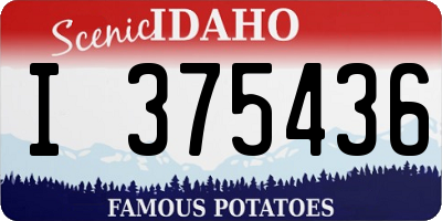 ID license plate I375436