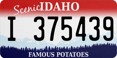 ID license plate I375439