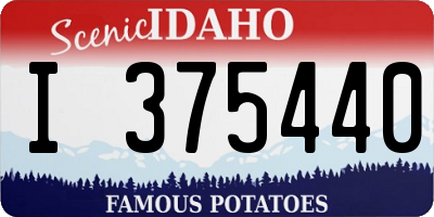 ID license plate I375440