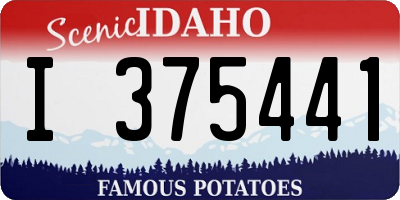 ID license plate I375441