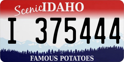 ID license plate I375444