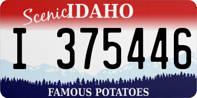 ID license plate I375446