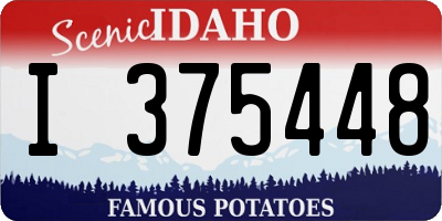 ID license plate I375448