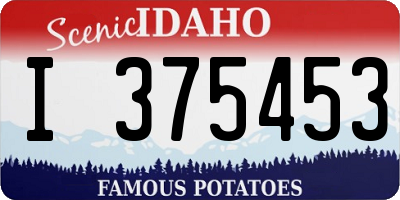 ID license plate I375453