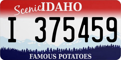 ID license plate I375459