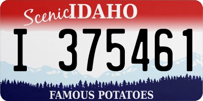 ID license plate I375461
