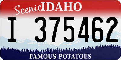 ID license plate I375462
