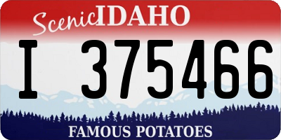 ID license plate I375466