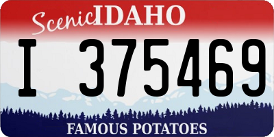 ID license plate I375469