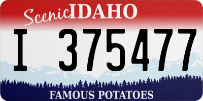 ID license plate I375477
