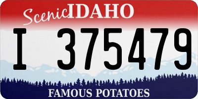 ID license plate I375479