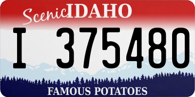 ID license plate I375480