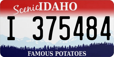 ID license plate I375484