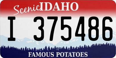 ID license plate I375486