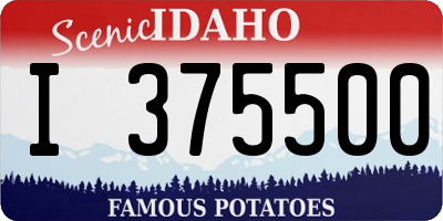 ID license plate I375500