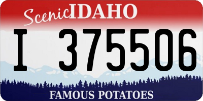 ID license plate I375506