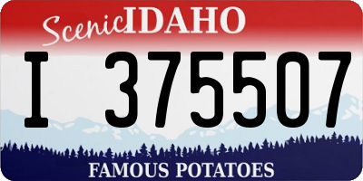 ID license plate I375507