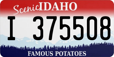 ID license plate I375508