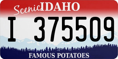 ID license plate I375509