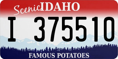 ID license plate I375510