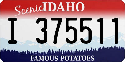 ID license plate I375511