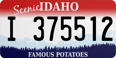 ID license plate I375512