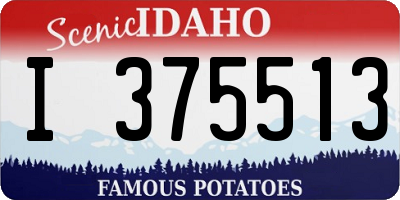 ID license plate I375513