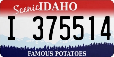 ID license plate I375514