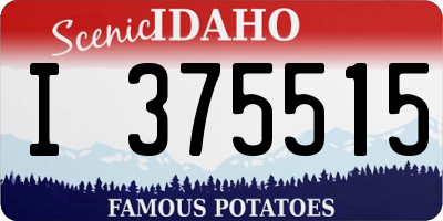 ID license plate I375515