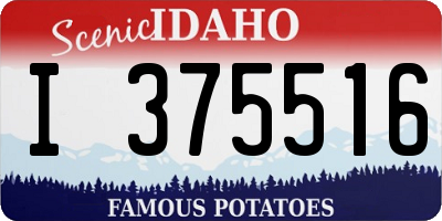 ID license plate I375516