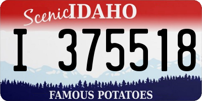 ID license plate I375518