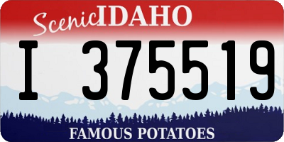 ID license plate I375519
