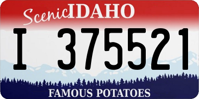 ID license plate I375521
