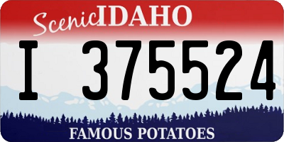 ID license plate I375524