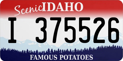 ID license plate I375526