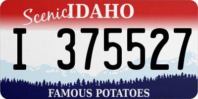 ID license plate I375527