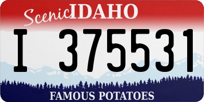 ID license plate I375531