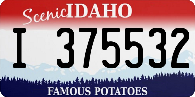 ID license plate I375532