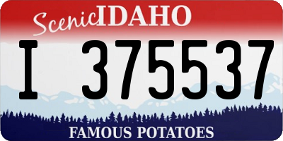 ID license plate I375537