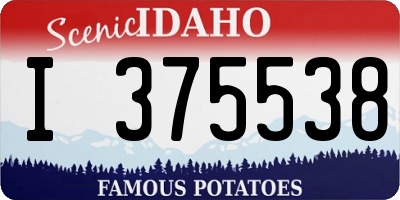 ID license plate I375538