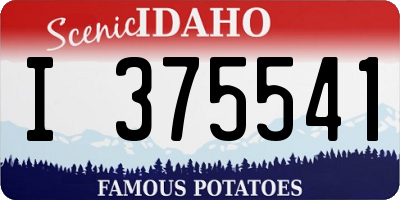 ID license plate I375541