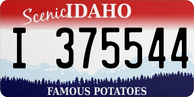 ID license plate I375544