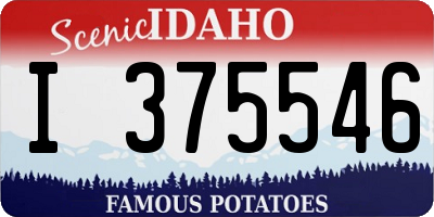ID license plate I375546